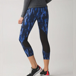 Lululemon Pace Rival Crop Full-On Luxtreme Painted Animal Sprinkler Black 4